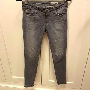 AG Legging Ankle Jeans in Gray Wash
